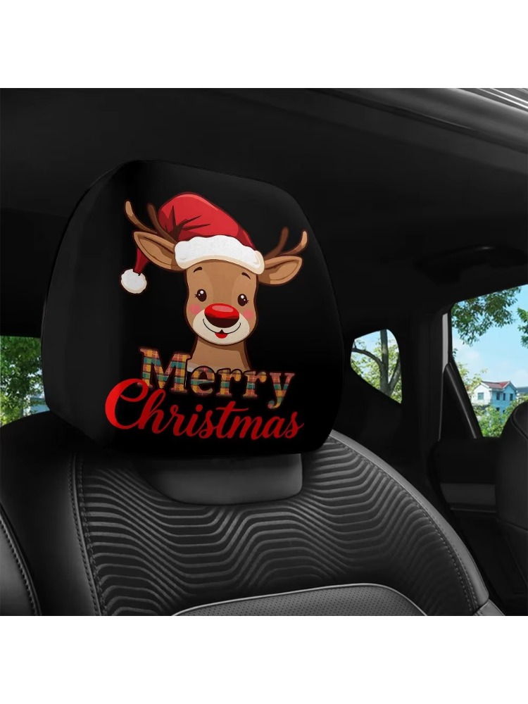 Christmas‑Themed Print Headres - Seat Cleaner Fabric ulasan dan harga