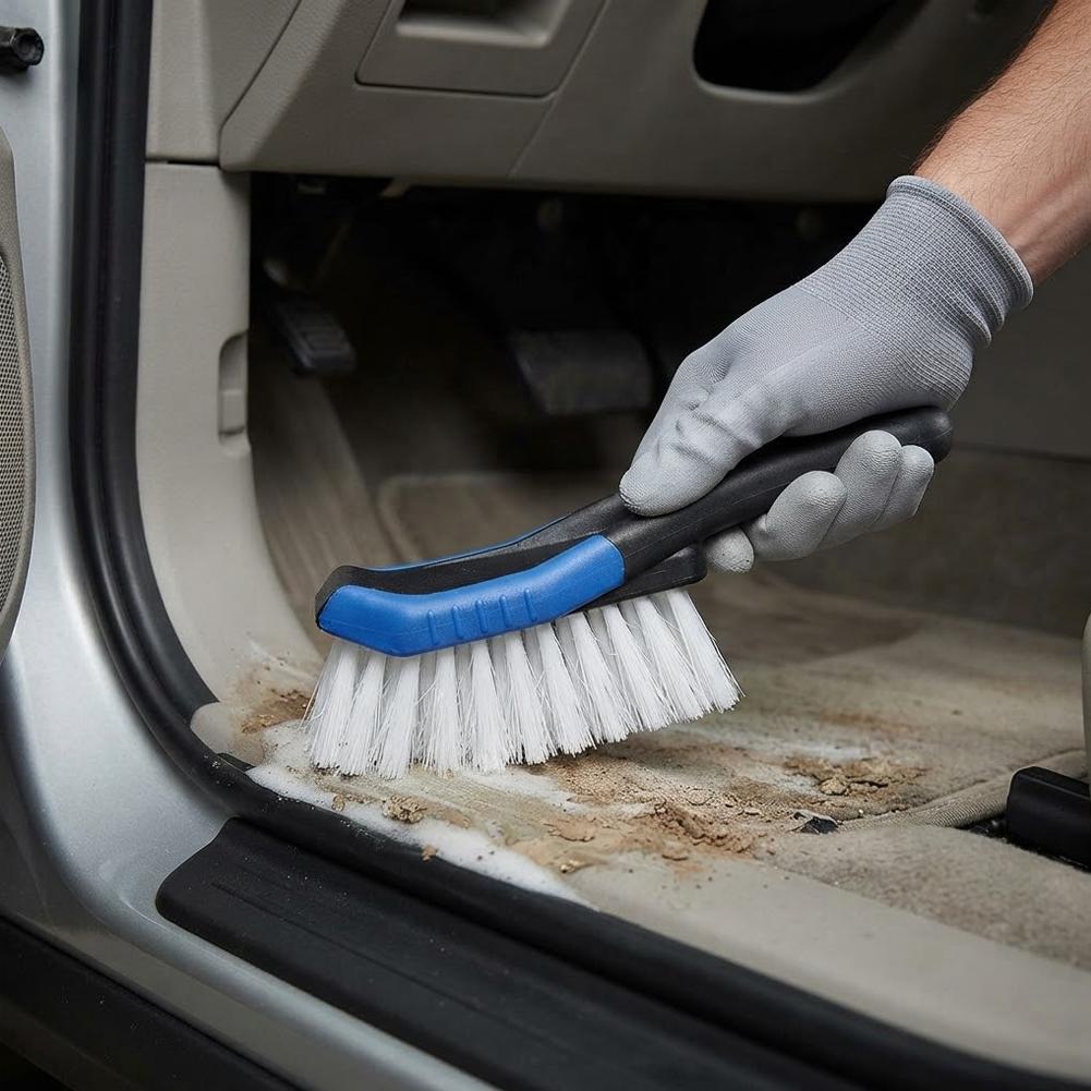 1 Pcs Car Carpet Tire Brush an - Seat Cleaner Fabric ulasan dan harga